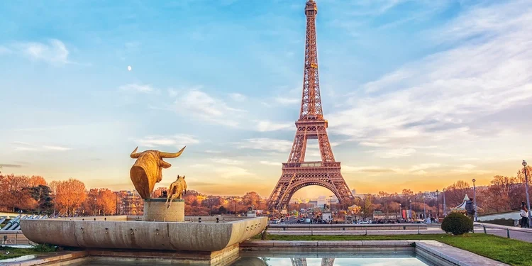 Eiffel Tower at sunset in Paris, France. Conference schedule