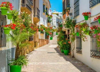 Estepona, little and flowery town in the province of Malaga Spain. risk buying real estate