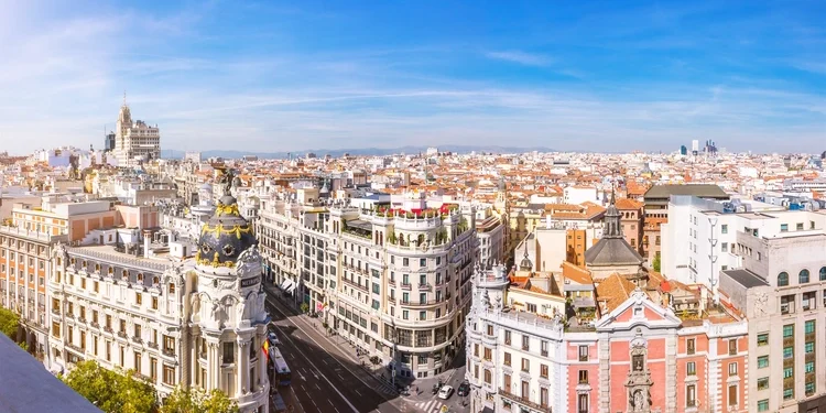 Madrid Skyline. Spain Europe