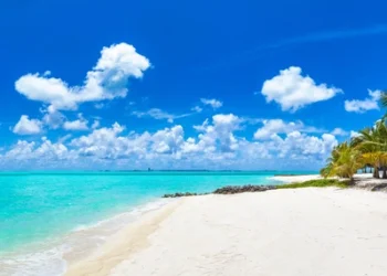 Tropical beach in the Maldives