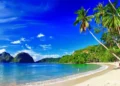 panoramic beautiful beach scenery - El-nido, palawan