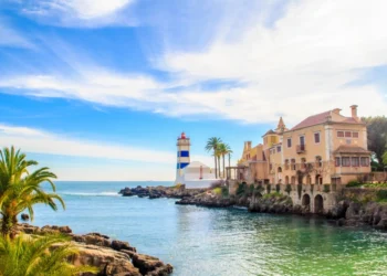 Farol de Santa Marta, in Cascais, Lisbon Portugal