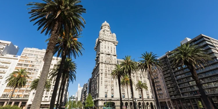 Palacio Salvo in the center of the city of Montevideo, Uruguay