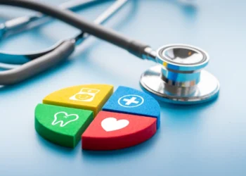 Medical icon on jigsaw puzzle for global health care. medical services in panama