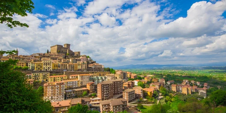 Soriano nel Cimino: antico borgo medievale in Lazio, Italy