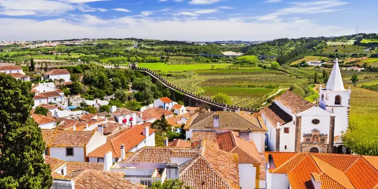 View of Obidos city, Portugal