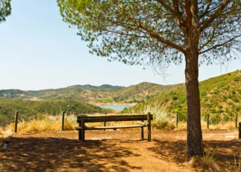 Lake near Funcho de Diante near São Bartolomeu de Messines, in Algarve Portugal