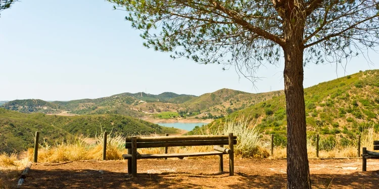 Lake near Funcho de Diante near São Bartolomeu de Messines, in Algarve Portugal