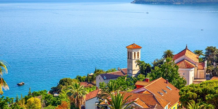 Landscape with Herceg Novi in Montenegro