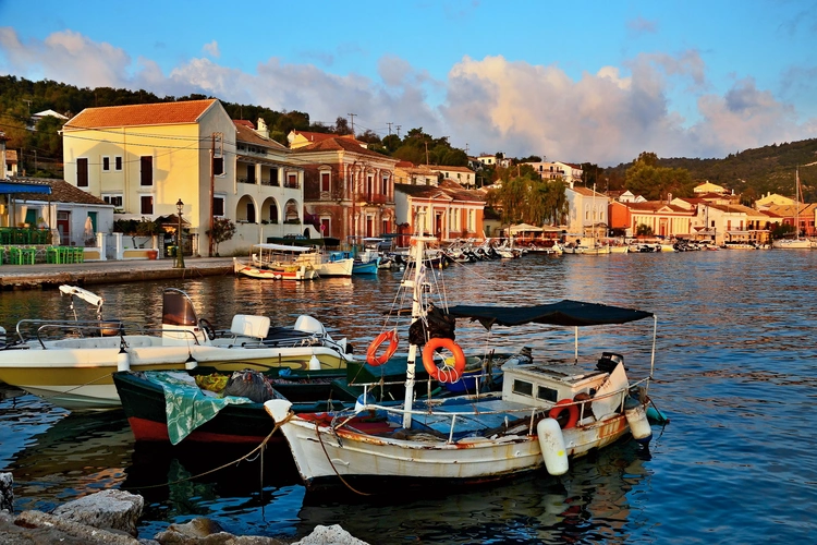 Sunny afternoon in a port. Live And Retire In Paxos Greece
