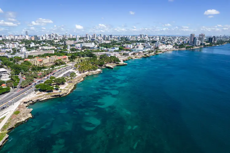 Aerial view of the city of Santo Domingo. cost of living Dominican Republic