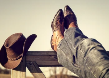 cowboy hat and boots