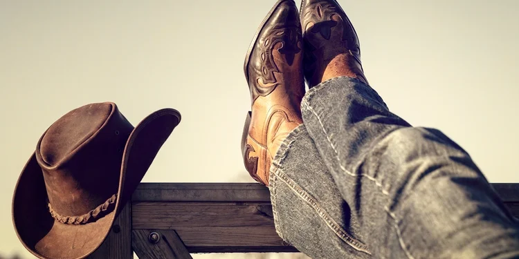 cowboy hat and boots