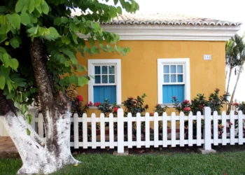 facade of house on Salvador, Bahia, Brazil