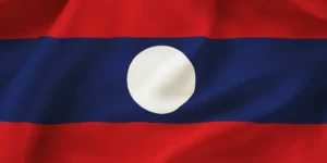 The flag from Laos