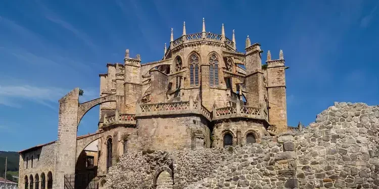 Santa Maria de la Asuncion Cathedral, Castro Urdiales, Cantabria, Spain.