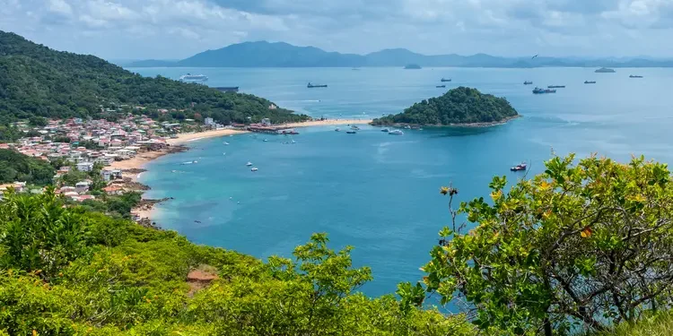 Finding Friends In Panama. View of Taboga island, in Panama.