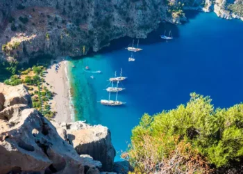 Butterfly Valley (Turkish: Kelebekler Vadisi) is a valley in Fethiye district, Mugla Province, on the Mediterranean coast of Turkey. second honeymoon