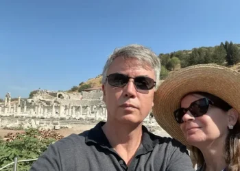 Lief Simon and Kathleen Peddicord at Ephesus.