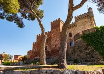 Castelldefels castle in Barcelona, Catalonia, Spain.