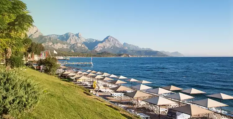 Beach in Turkey. climate in turkey