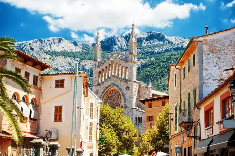 View of Soller in Majorca. real estate in spain