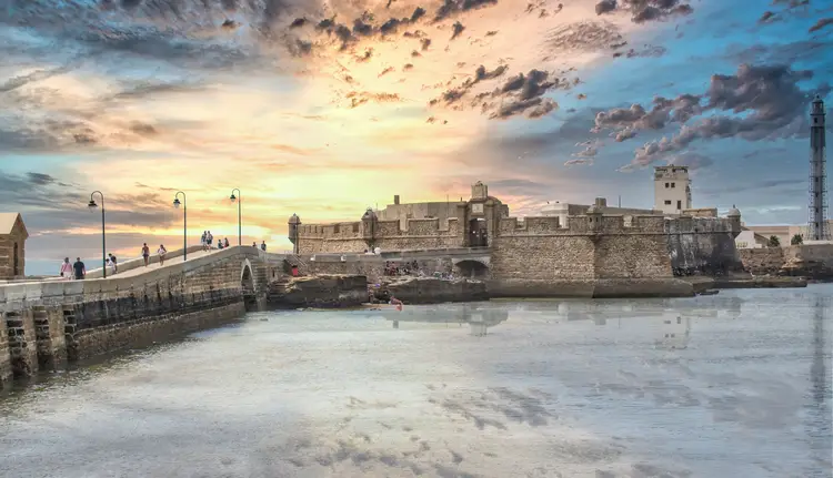 Castillo de San Sebastian in Cadiz