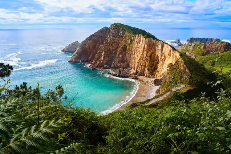 Playa del Silencio in Cudillero Asturias Spain