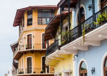 Colonial buildings in Casco Viejo (Old Town) of Panama City, Panama