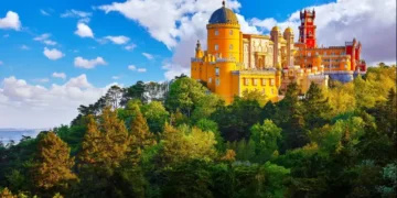 National Palace of Pena in Sintra, near Lisbon, Portugal.