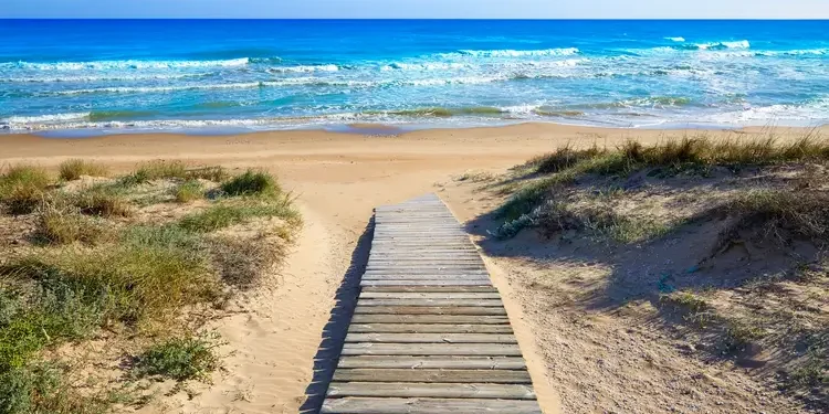 Cullera Dosel beach Mediterranean Valencia, Spain