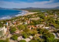 Aerial view of Tamarindo, in Costa Rica