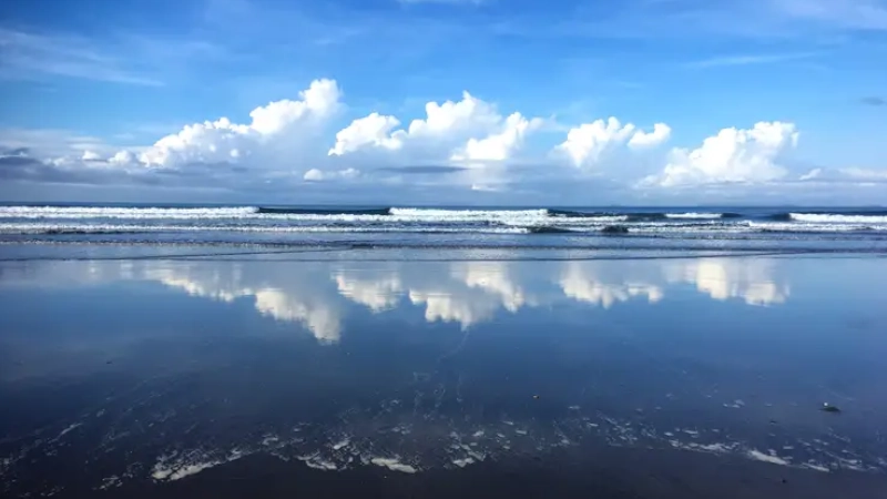 View of the beach in Las Lajas