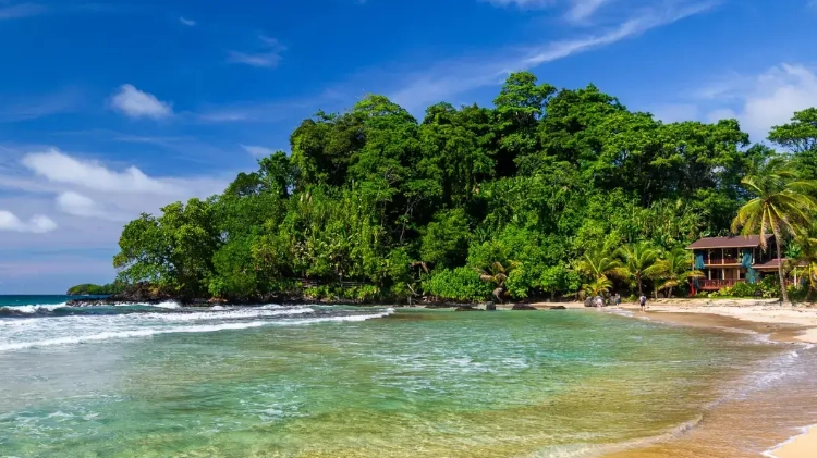 Sunny day in Isla Iguana, Panama. travel in panama