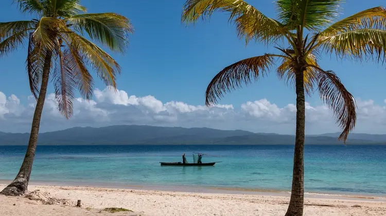 Sunny day in Isla Iguana, Panama. travel in panama