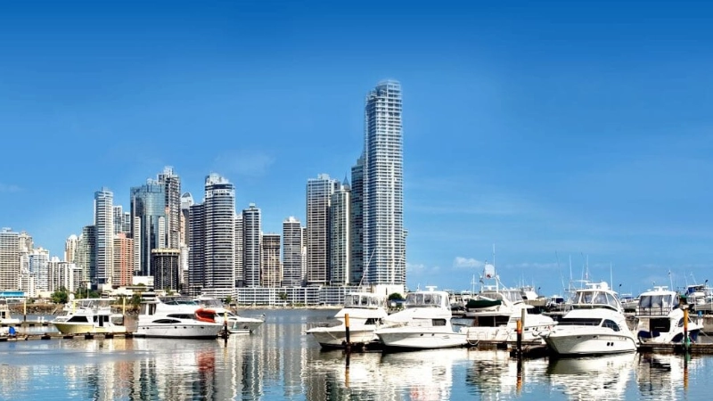 A view of Panama's skyline. taxes in panama