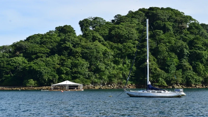 Taboga Island view from the sea. taboga