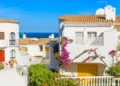 Holiday houses in Luz town on coast of Portugal, Algarve region