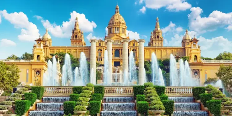 National Museum in Barcelona,Placa De Espanya,Spain.