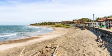 The beach in Las Tablas, Azuero Peninsula, Panama.