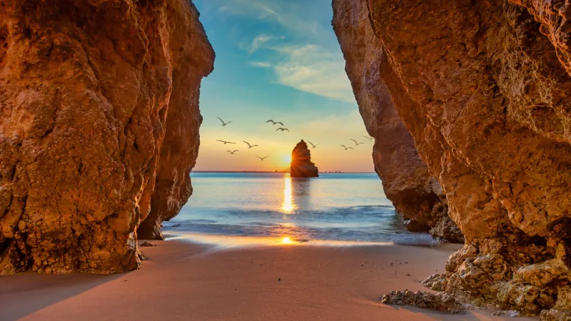 Sunset At The Algarve, Portugal