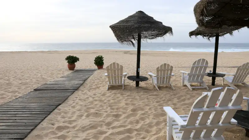 Bar terrace by the shore