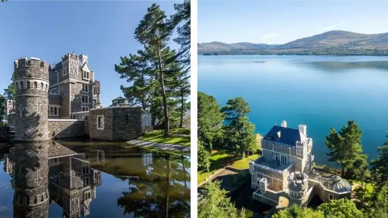 Views of Glenveagh Castle in County Donegal, Ireland