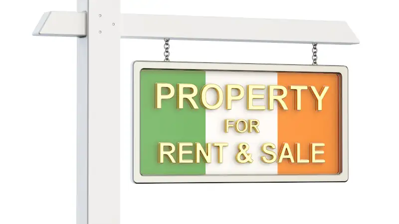 Property for sale and rent in Ireland concept