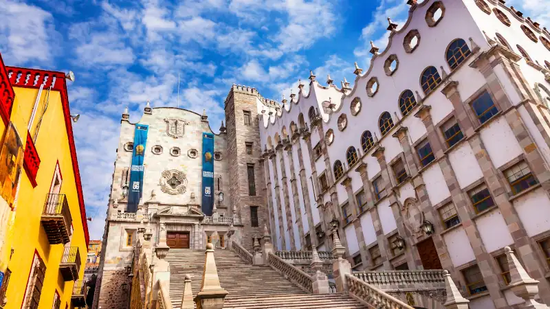 University of Guanajuato Steps Guanajuato Mexico