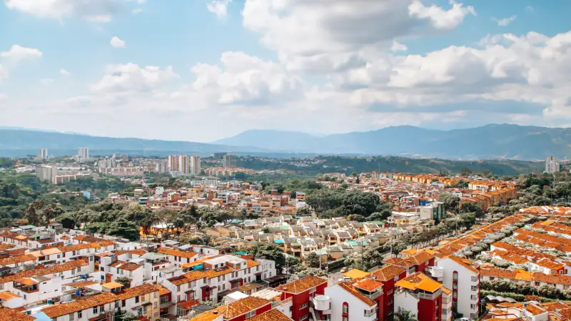 Panoramic view of Bucaramanga city, Santander, Colombia, Urban