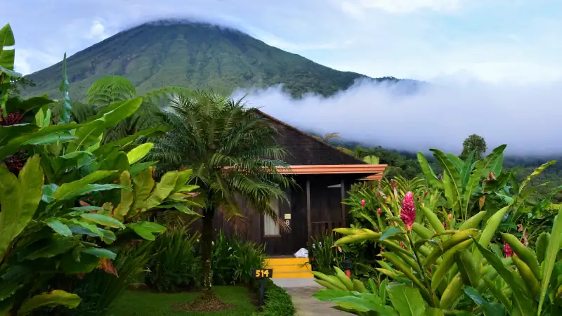 The perfect cone of the Arenal Volcano, La Fortuna,Costa Rica