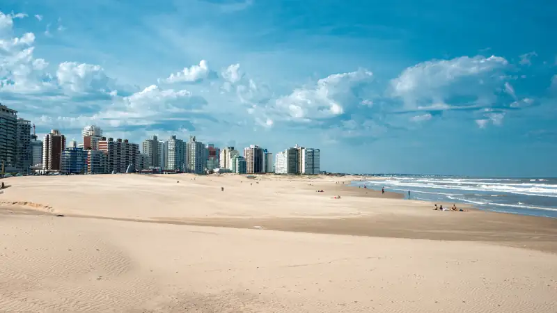Punta del Este beach in Uruguay, Atlantic Coast