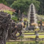 Stone statues at an Indonesian temple