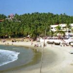 People relaxing on the beach in Goa